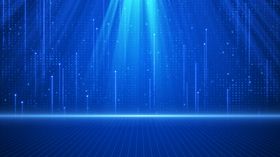 蓝色科技感光线背景画面