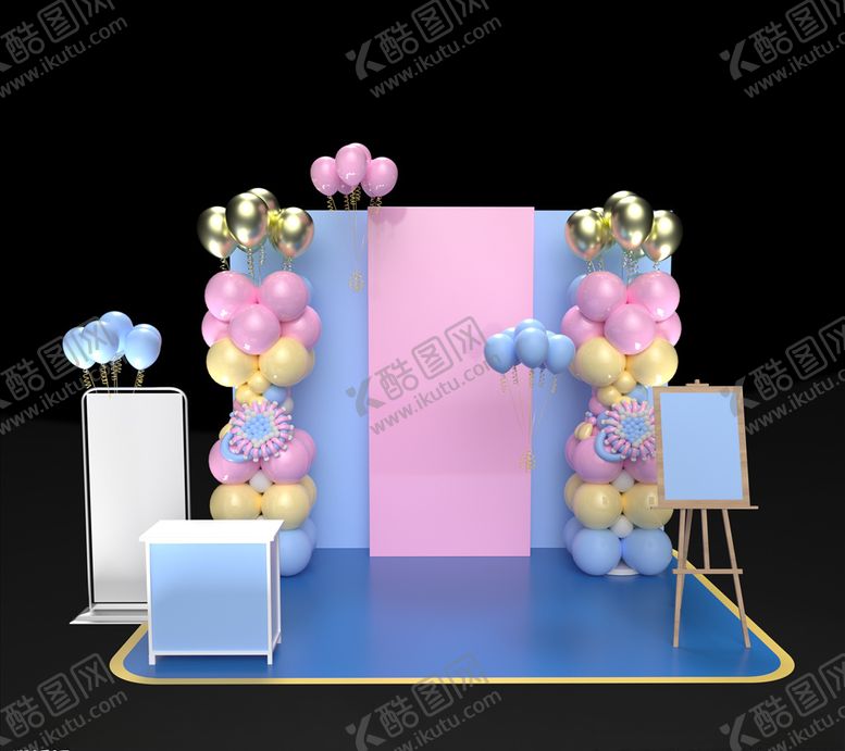 编号：86539810071541329977【酷图网】源文件下载-气球婚庆背景小清新背景庆