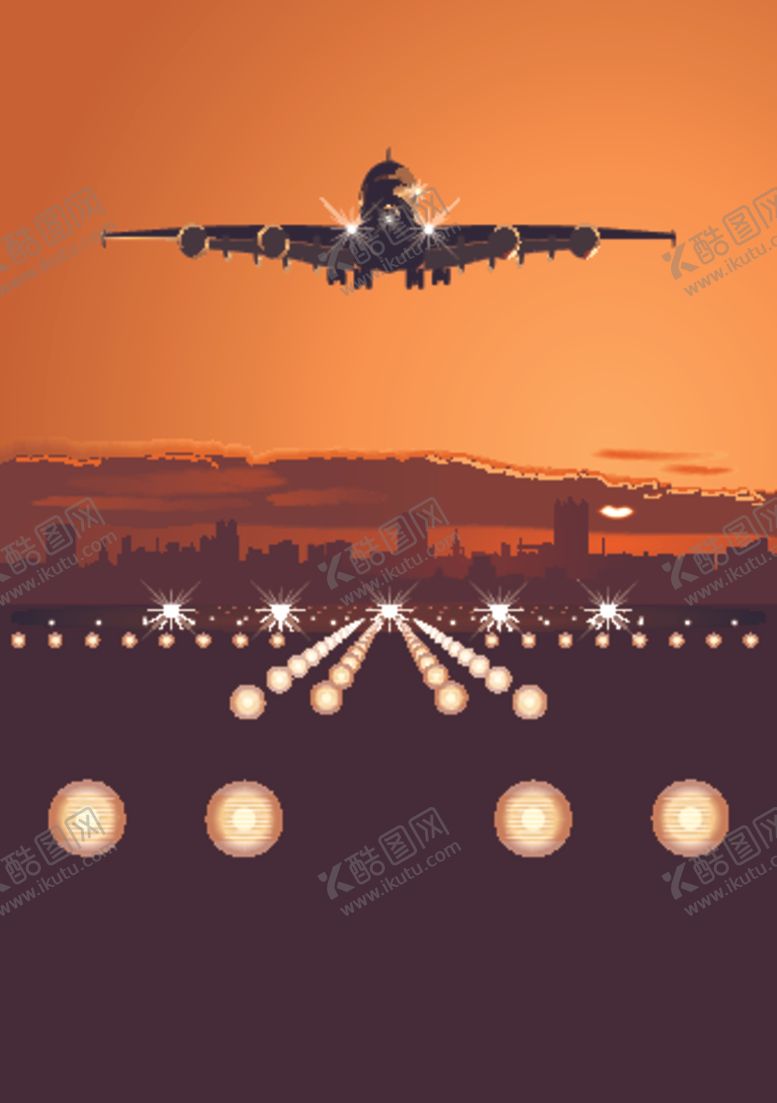 编号：69043609090859222128【酷图网】源文件下载-卡通造型民航客机飞机图片