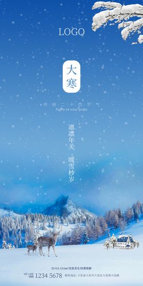 大寒地产创意