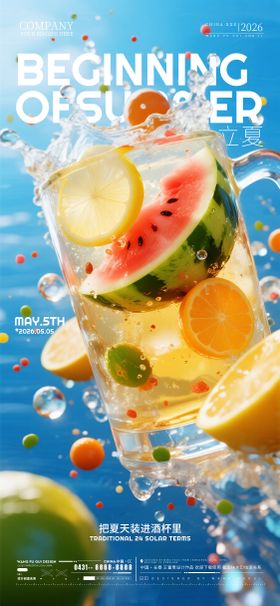 立夏节气酒吧夜店KTV海报
