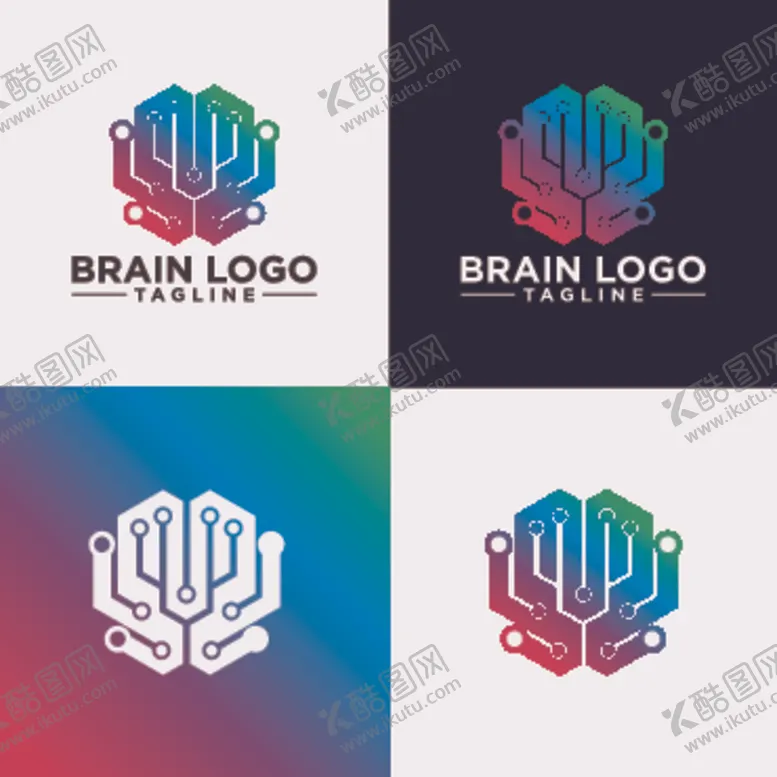 编号：14413107031615536741【酷图网】源文件下载-电子大脑LOGO