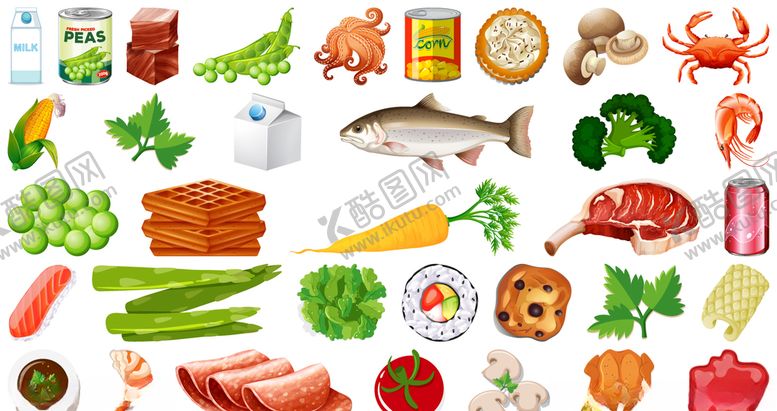 编号：48548605151735566432【酷图网】源文件下载-各种食材