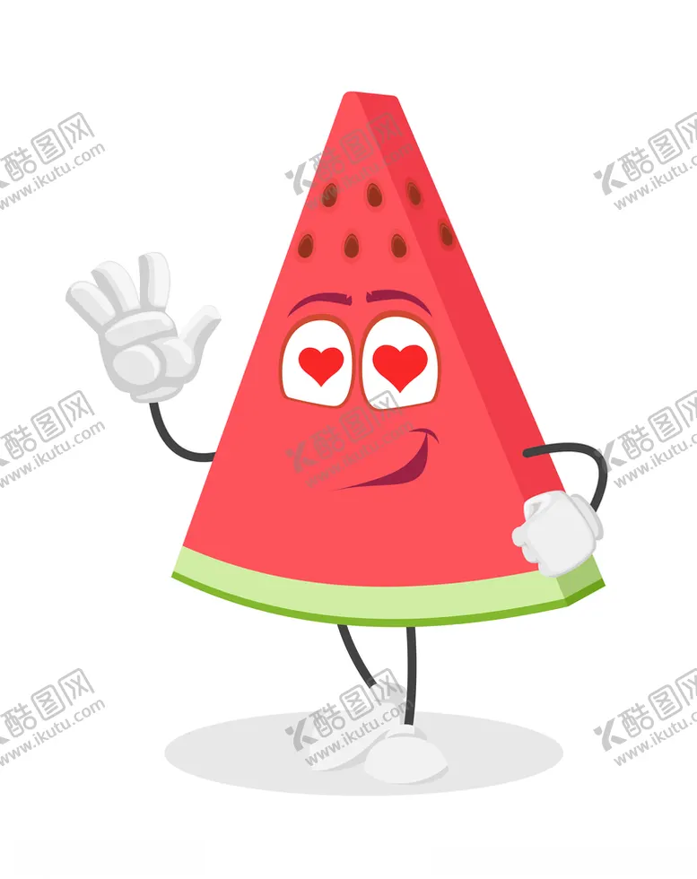 编号：85731906301531319268【酷图网】源文件下载-矢量卡通西瓜