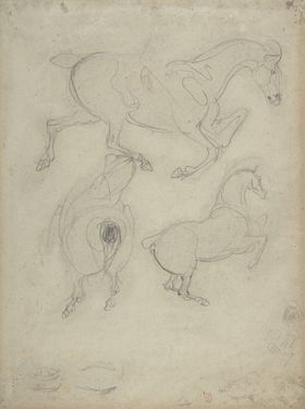 德拉克洛瓦素描绘画