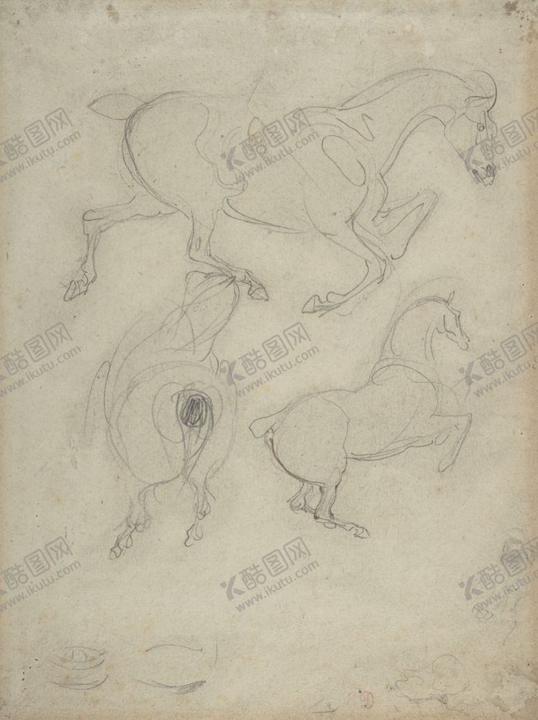 编号：56255710220717052514【酷图网】源文件下载-德拉克洛瓦素描绘画