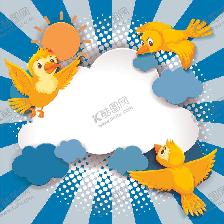 编号：57804606240422255221【酷图网】源文件下载-卡通小鸟