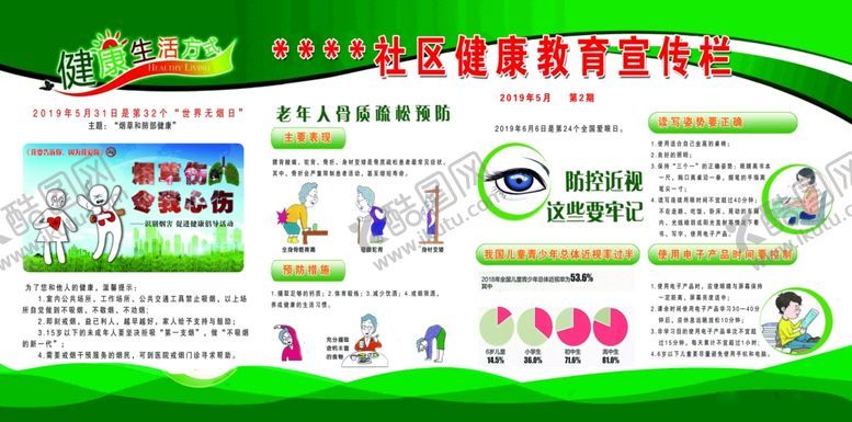 编号：67542006180731187247【酷图网】源文件下载-街道社区单位健康教育宣传栏