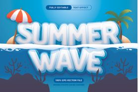 夏日艺术字背景