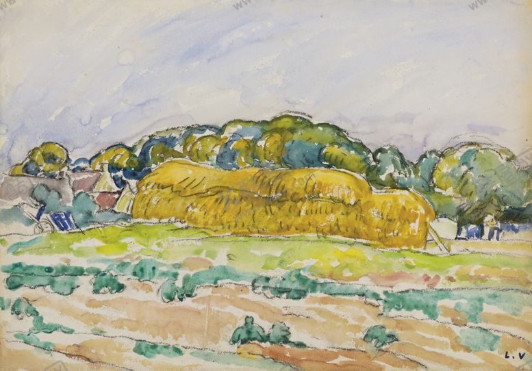 编号：59168209251141501405【酷图网】源文件下载-乡村田园场景风景油画