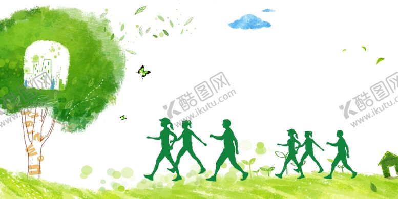 编号：15463609241914453903【酷图网】源文件下载-绿色环保展板