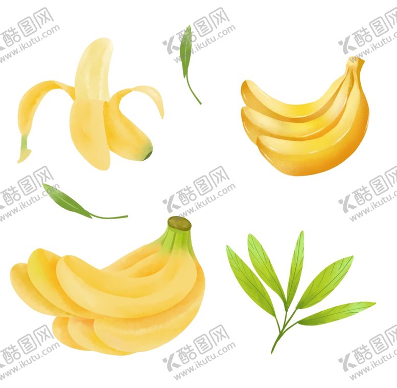 编号：49292502131318056522【酷图网】源文件下载-香蕉插画素材