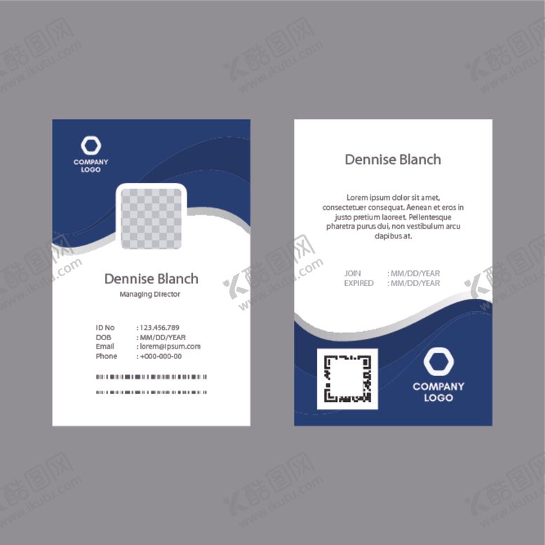 编号：85627410110627259229【酷图网】源文件下载-工作证工牌吊牌图片