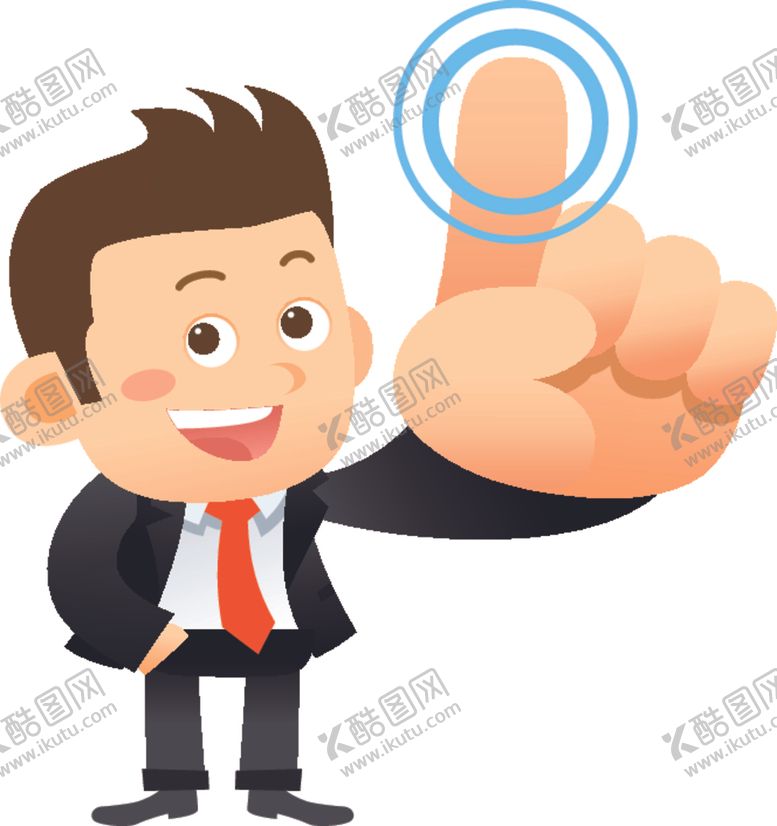 编号：83197209131145596930【酷图网】源文件下载-卡通商务男性