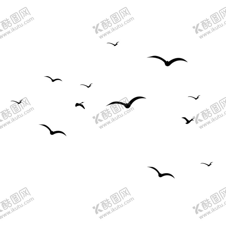 编号：61295005060230251952【酷图网】源文件下载-飞鸟装饰元素
