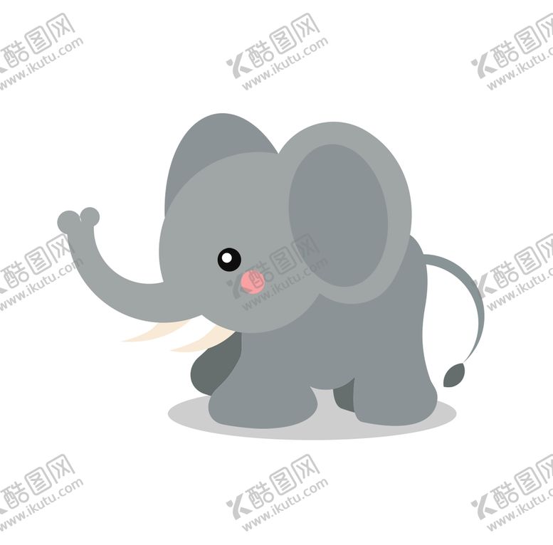 编号：31548209241840132687【酷图网】源文件下载-卡通小象