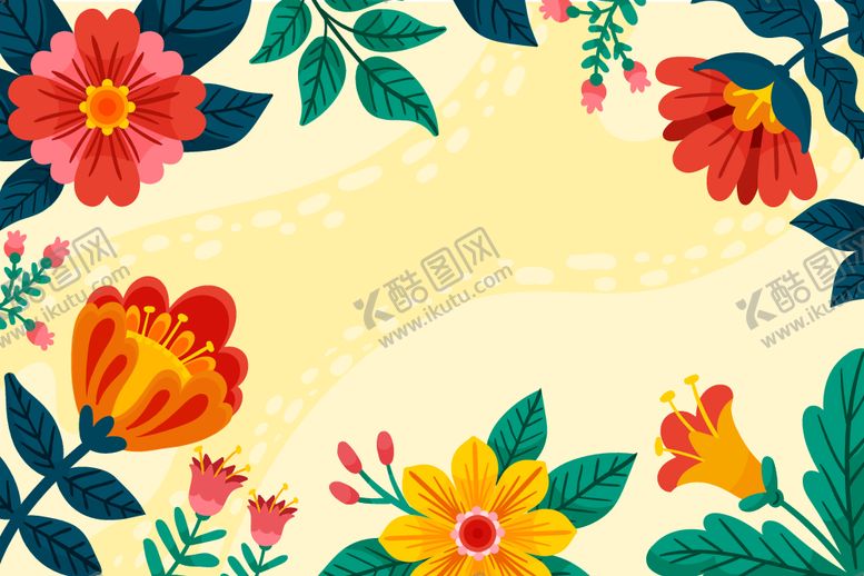 编号：58094012101051171389【酷图网】源文件下载-卡通花朵背景
