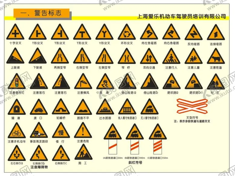编号：79103509182019375698【酷图网】源文件下载-驾校  警告标志
