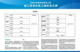 深圳农民工维权公示牌