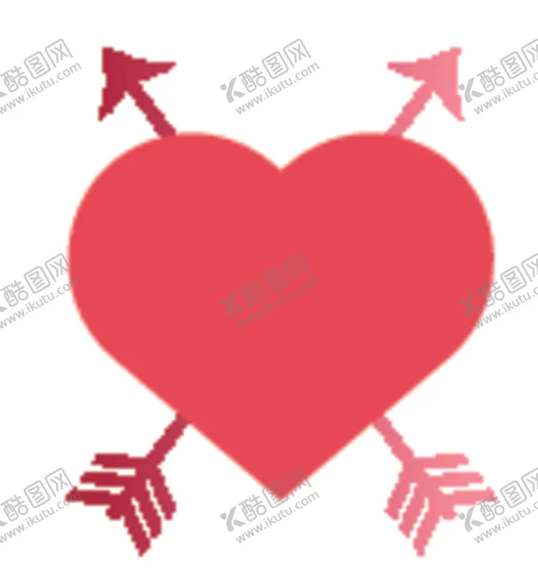 爱心UI卡通我你