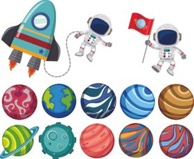 卡通太空宇宙