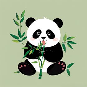 卡通熊猫