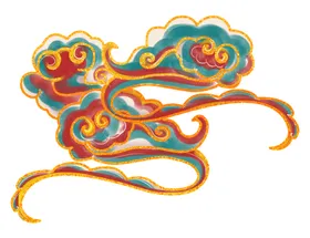中国风祥云纹理节日元素装饰图案传统图案