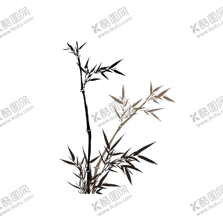 编号：35618107060152506159【酷图网】源文件下载-水墨竹子