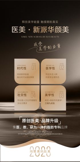 四周年庆医美品牌海报