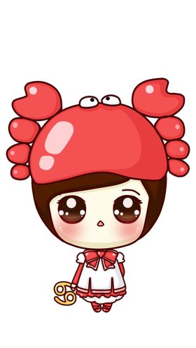 螃蟹可爱女孩
