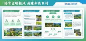培育文明新风共建和美乡村展板宣传栏