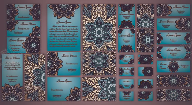 编号：42207110052324233869【酷图网】源文件下载-复古花纹背景