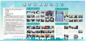 学校师生探讨展板