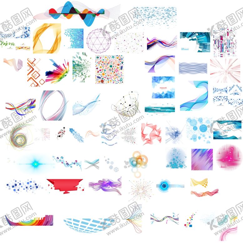 编号：43321309231600227429【酷图网】源文件下载-动感色彩背景素材