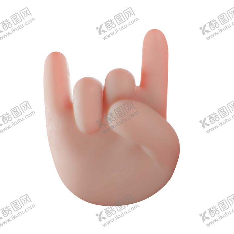 编号：68082412182024317252【酷图网】源文件下载-立体卡通手势