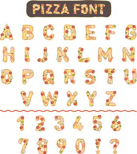 可爱24个英文字母字体设计