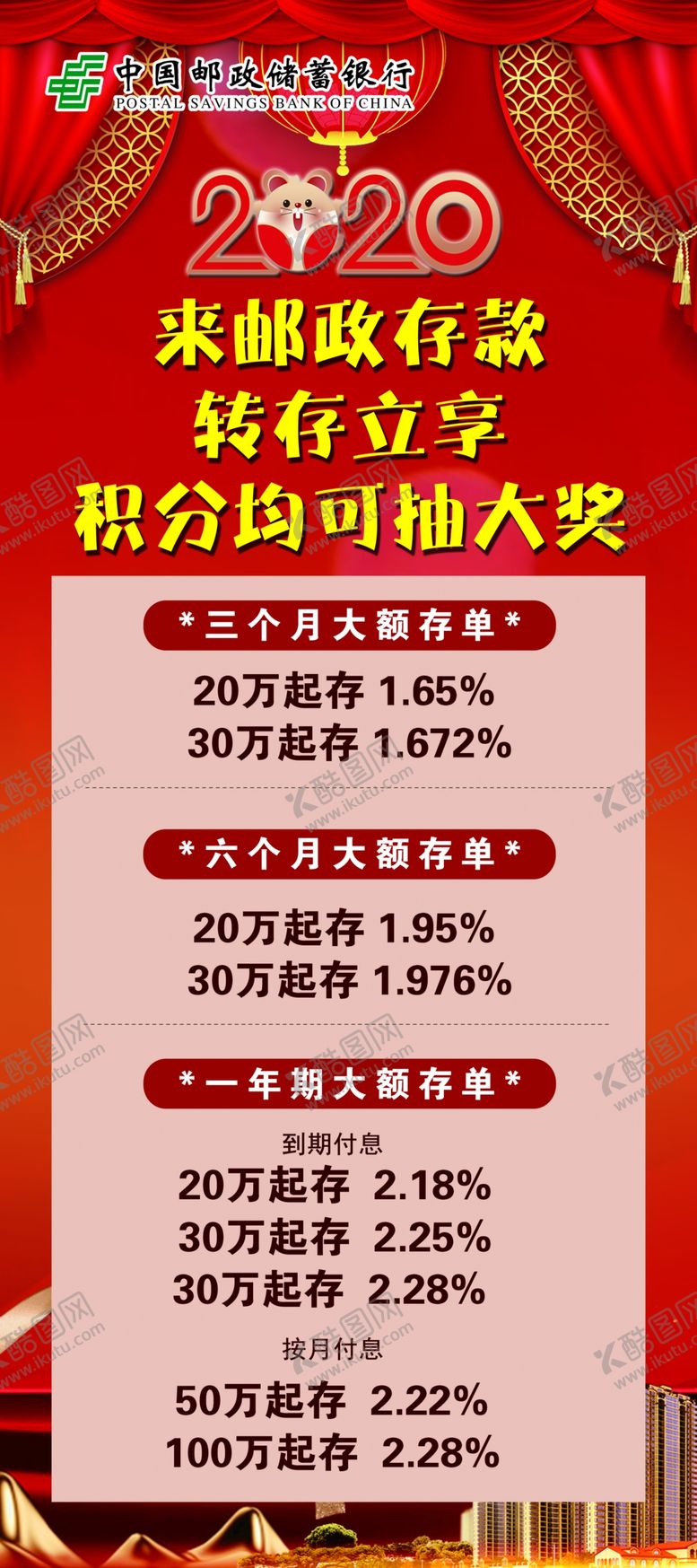编号：26927609130059542323【酷图网】源文件下载-邮政展架