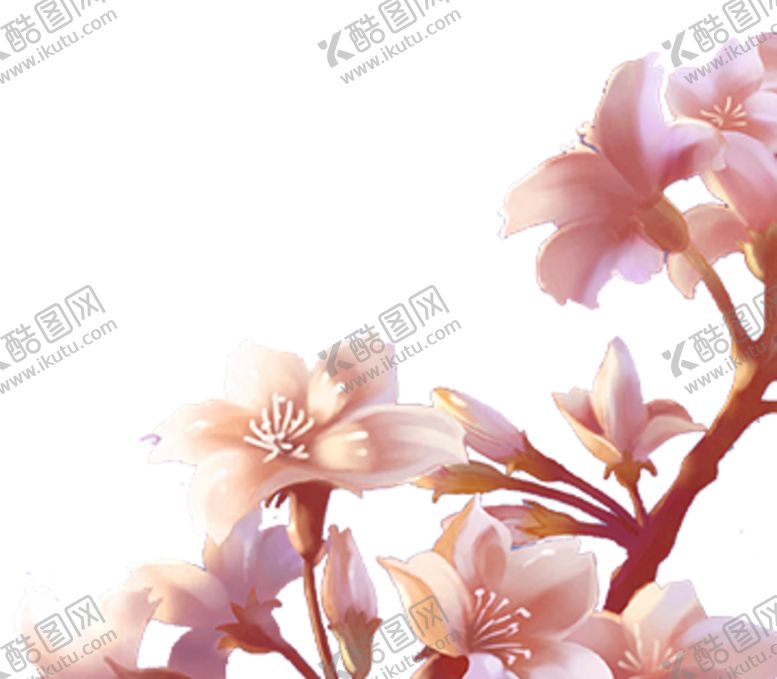 编号：57422410290122261039【酷图网】源文件下载-手绘桃花