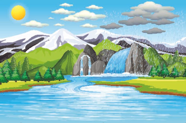 编号：41992712051807346297【酷图网】源文件下载-水循环插画