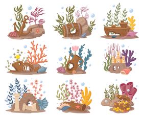 海底生物与珊瑚