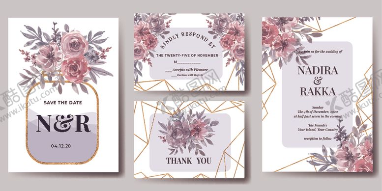 编号：14794709242042056090【酷图网】源文件下载-婚礼结婚请柬邀请函