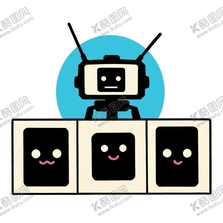 编号：68261603010038163811【酷图网】源文件下载-手绘卡通显示器机器人