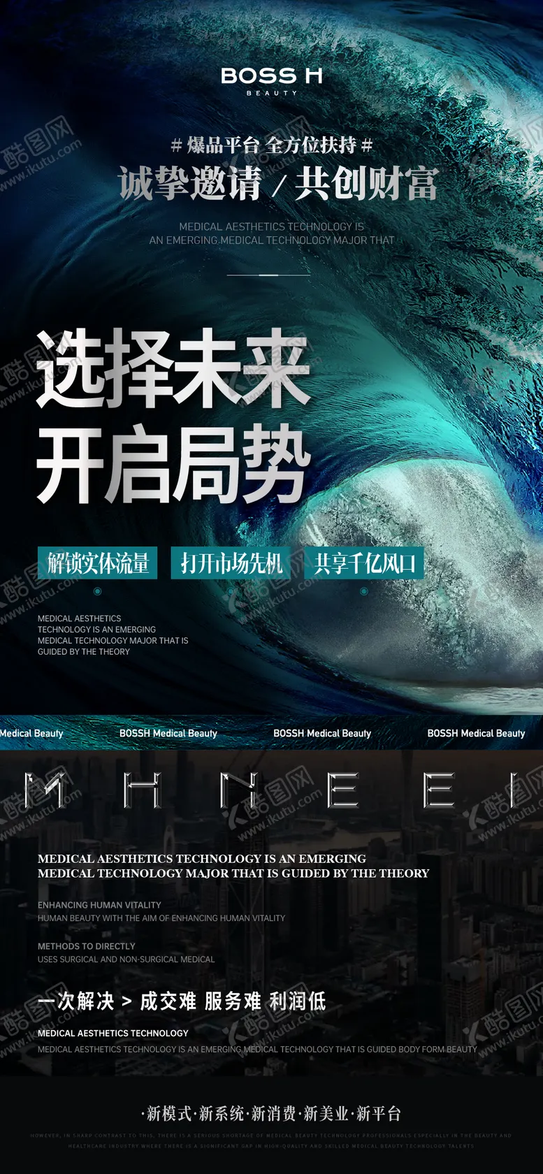 编号：67813704040915457170【酷图网】源文件下载-医美招商造势海报