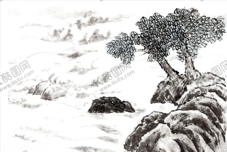 编号：53901407021758109622【酷图网】源文件下载-水墨山水画