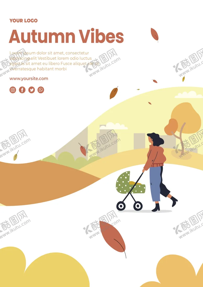 编号：34840905011410499946【酷图网】源文件下载-秋季海报