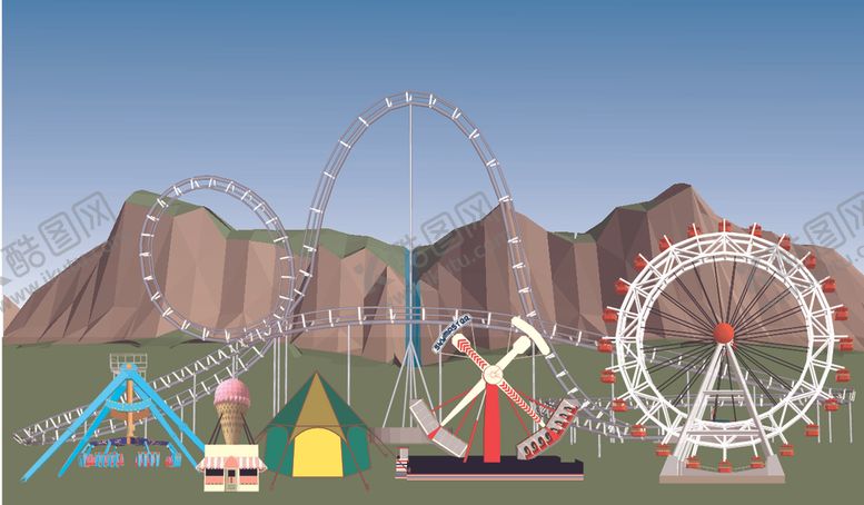 编号：17386709232116197786【酷图网】源文件下载-游乐场