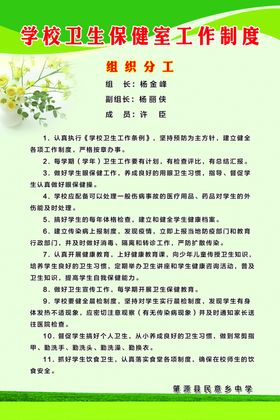 卫生保健与环保教育宣传栏