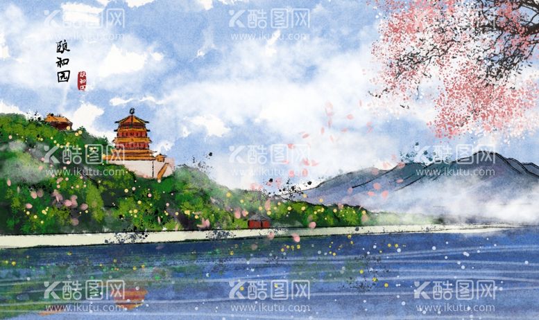 编号：87115711231818517679【酷图网】源文件下载-水墨山水画 中国风 意境 古风