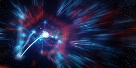 纹理质感发射冲击星空炫酷背景