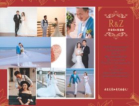 婚礼迎宾  订婚宴  红色白色